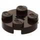 LEGO lapos elem kerek 2x2, sötétbarna (4032)